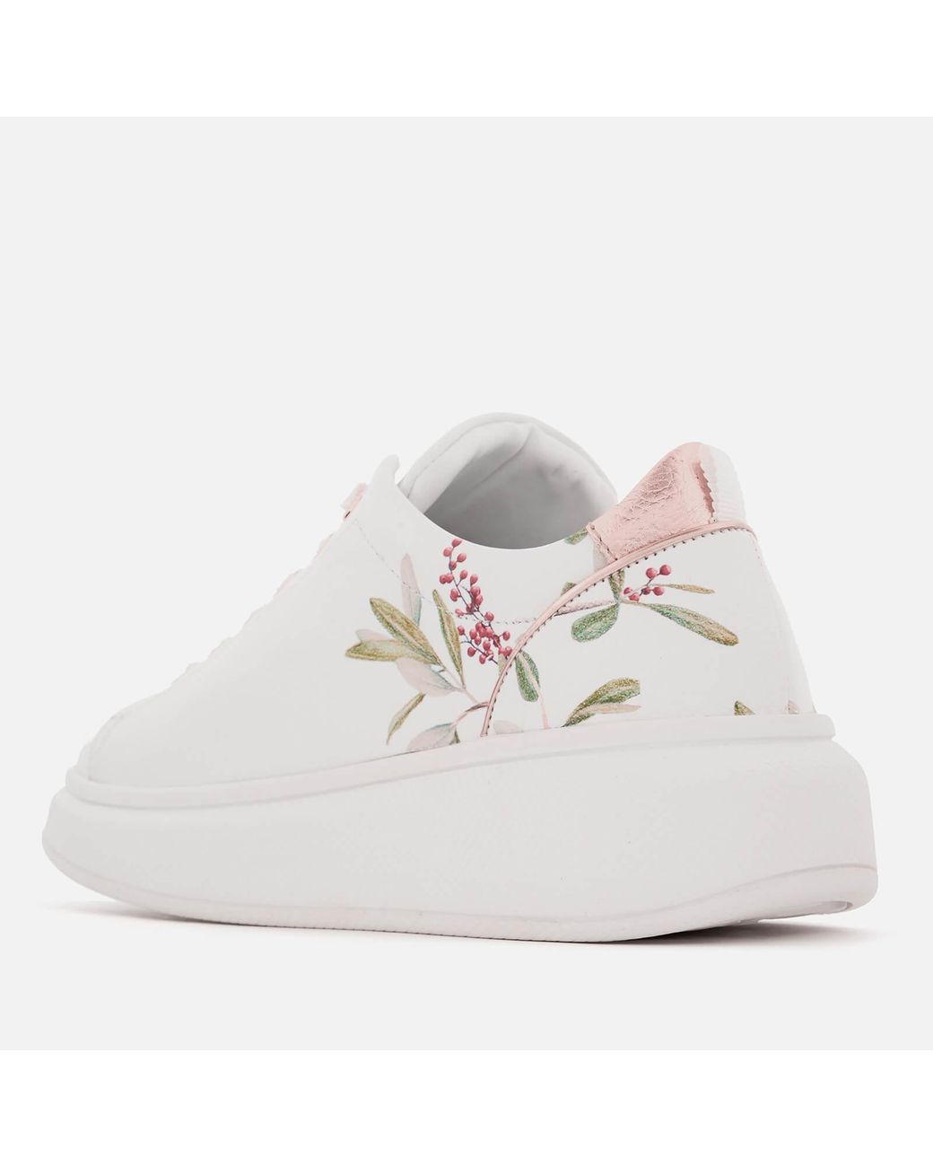 Ted Baker Ailbe Leather Platform Trainers in White | Lyst UK