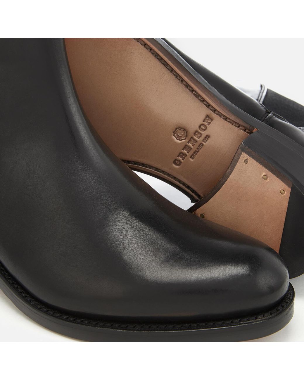 Grenson Nora Leather Chelsea Boots in Black | Lyst UK