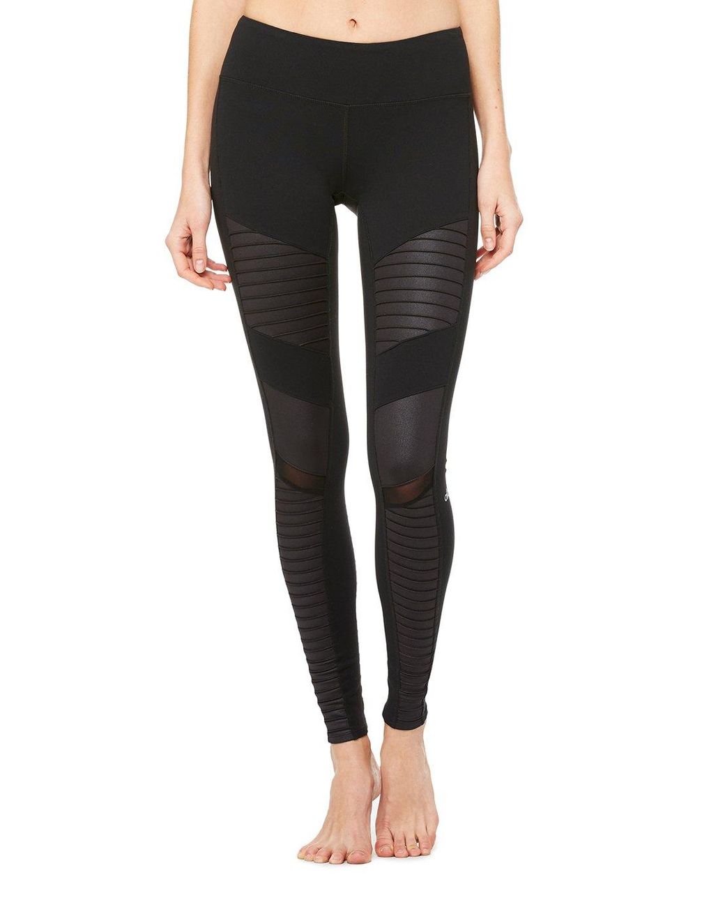 Alo Yoga Moto Legging in Black - Lyst