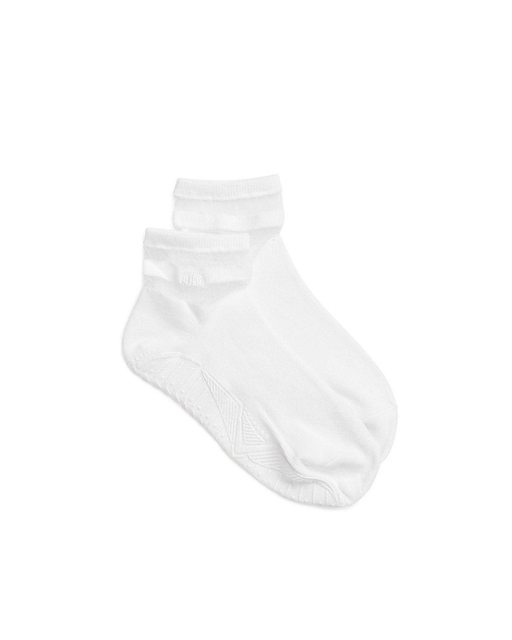 Alo Yoga Pulse Barre Socks in White | Lyst