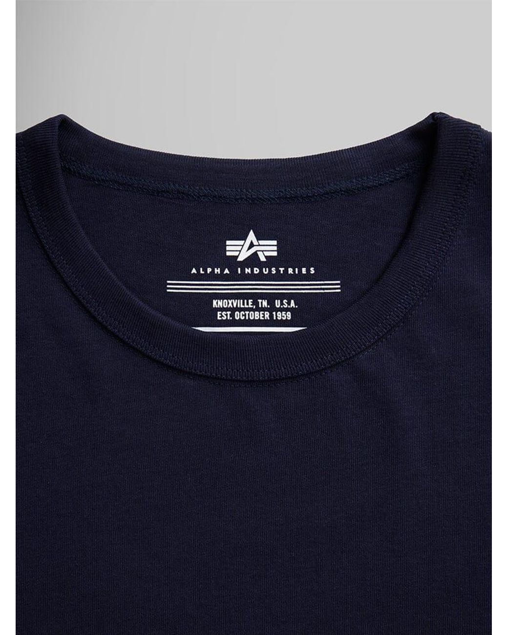 Alpha Industries Blue Essential Relaxed Tee