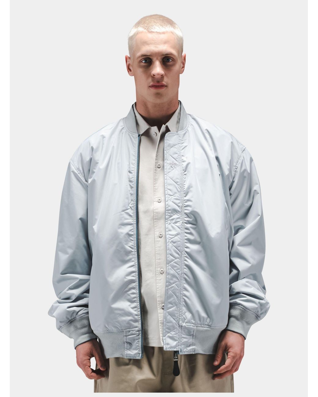 Alpha Industries Blue L-2b Oversized Flight Jacket