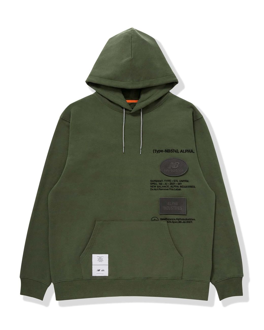 Alpha Industries Alpha X New Balance Hoodie in Green for Men | Lyst