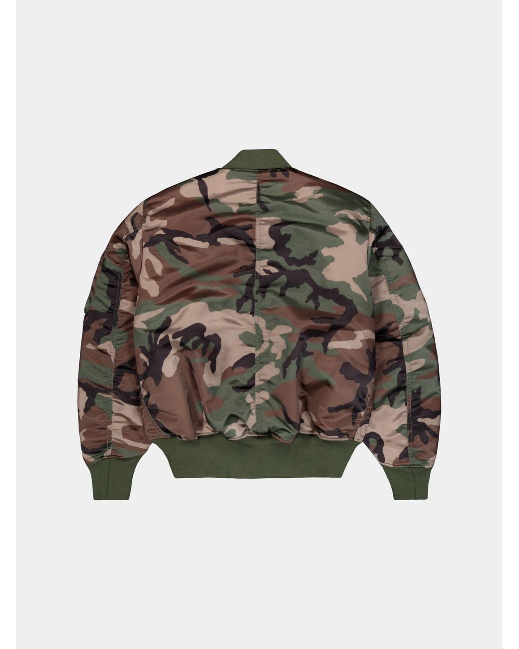 Alpha Industries Multicolor Ma-1 3m Base Camo Bomber Jacket