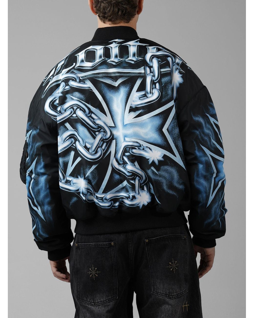 Alpha Industries Loiter X Alpha Ma-1 Bomber Jacket in Blue | Lyst