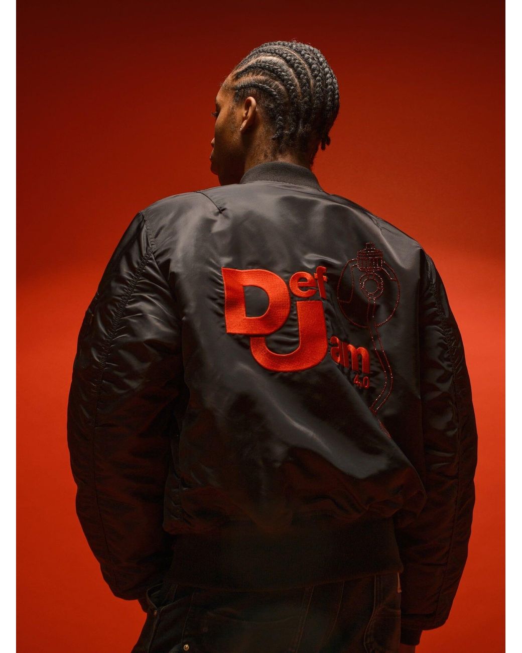 Alpha Industries Def Jam 40th Anniversary X Alpha Ma-1 in Blue for