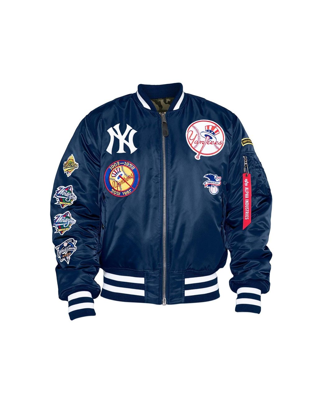 Alpha Industries New York Yankees X Alpha X New Era Ma1 Bomber Jacket