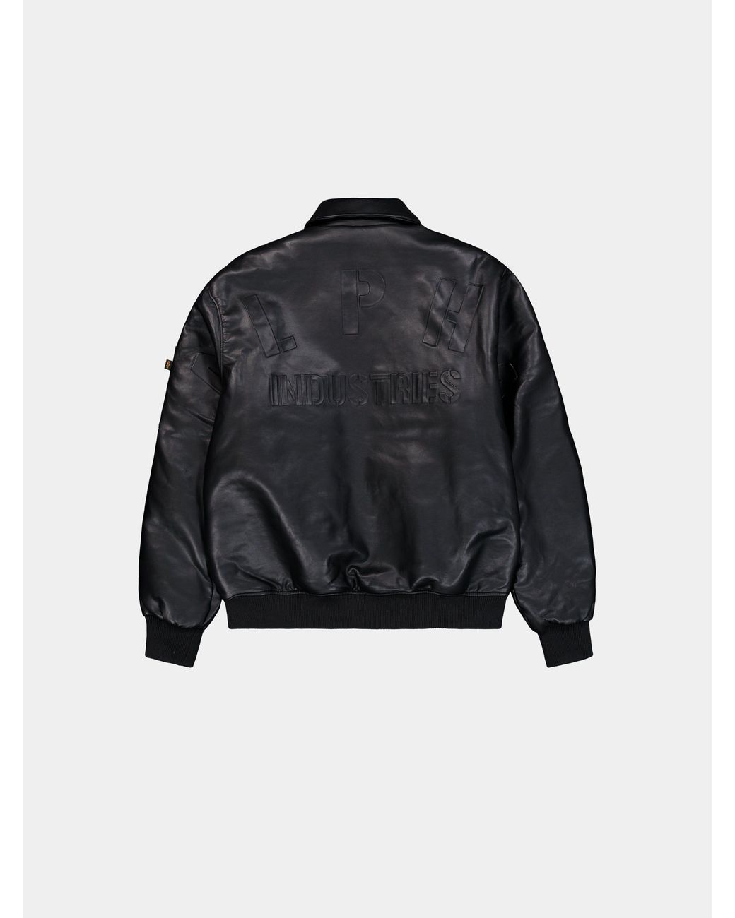 Alpha Industries Black Pu College Jacket for men