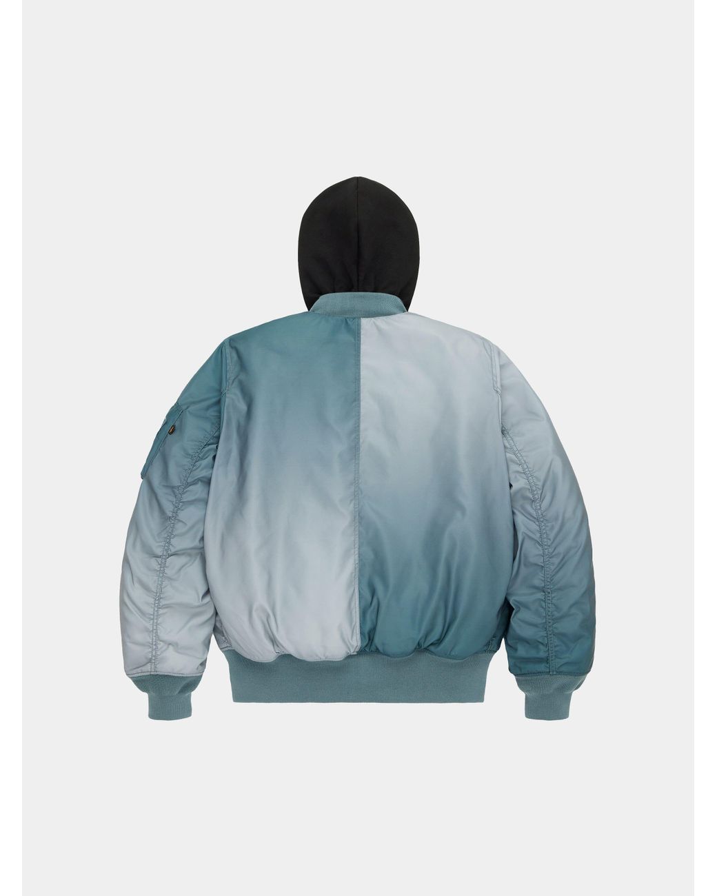 Alpha Industries Blue Gradient Washed Flight Jacket for men