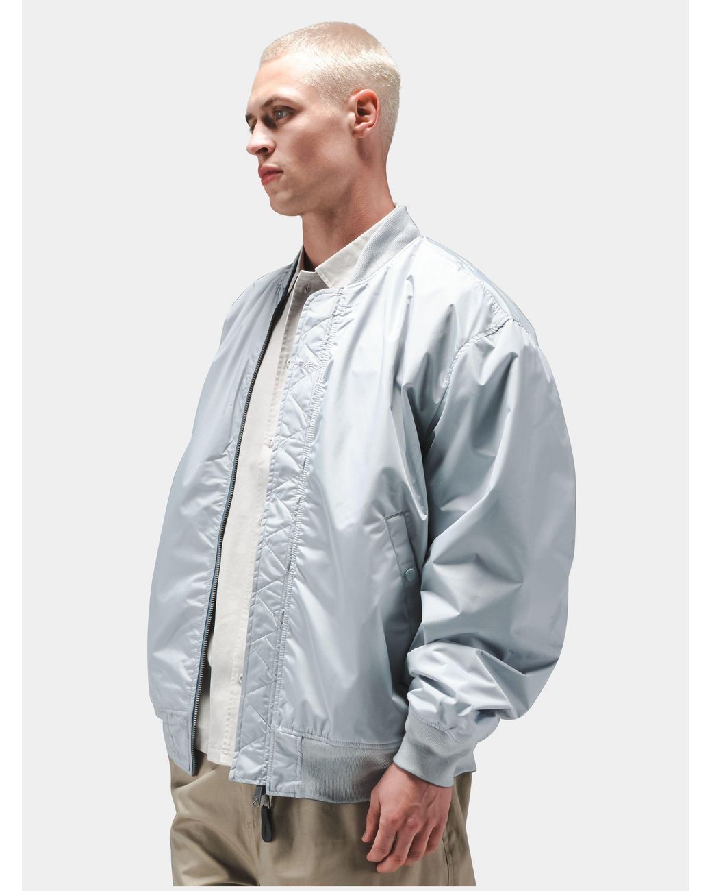 Alpha Industries Blue L-2b Oversized Flight Jacket