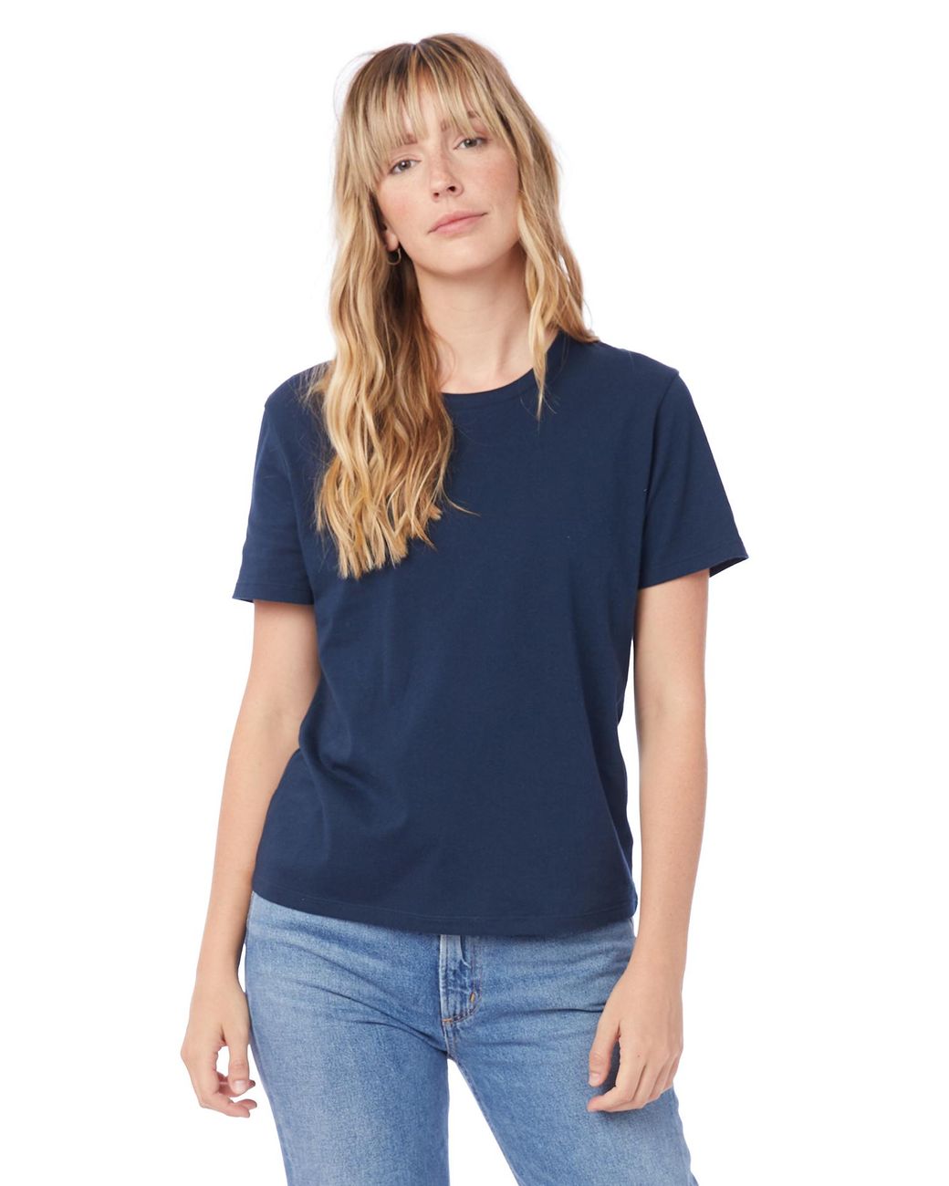 Alternative Apparel Cotton Her Go-to T-shirt in Midnight Navy (Blue) - Lyst