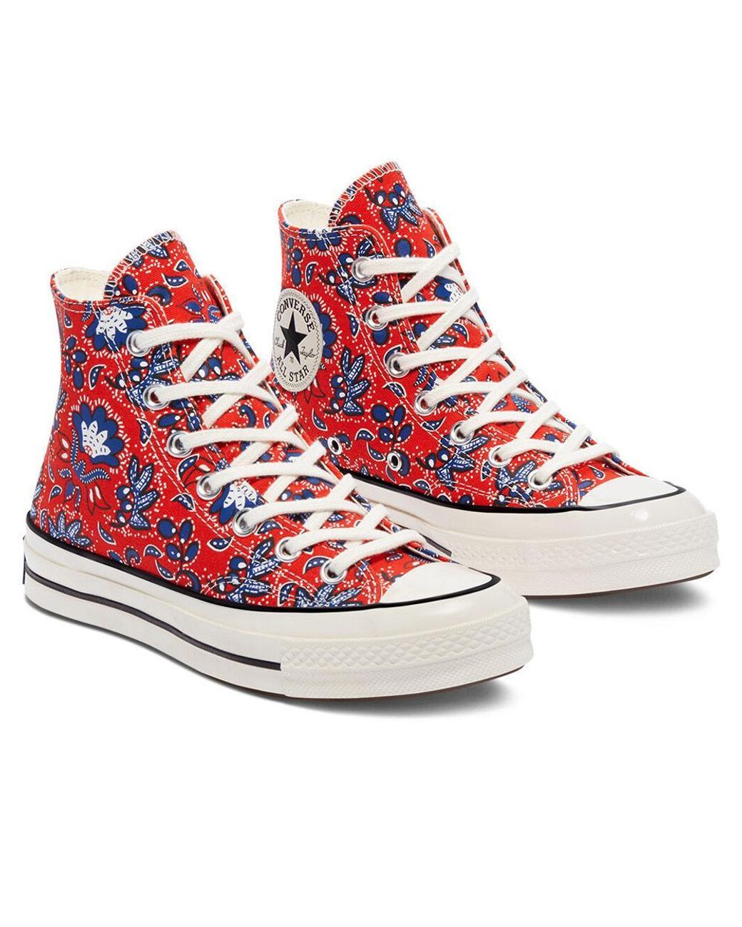 paisley print converse