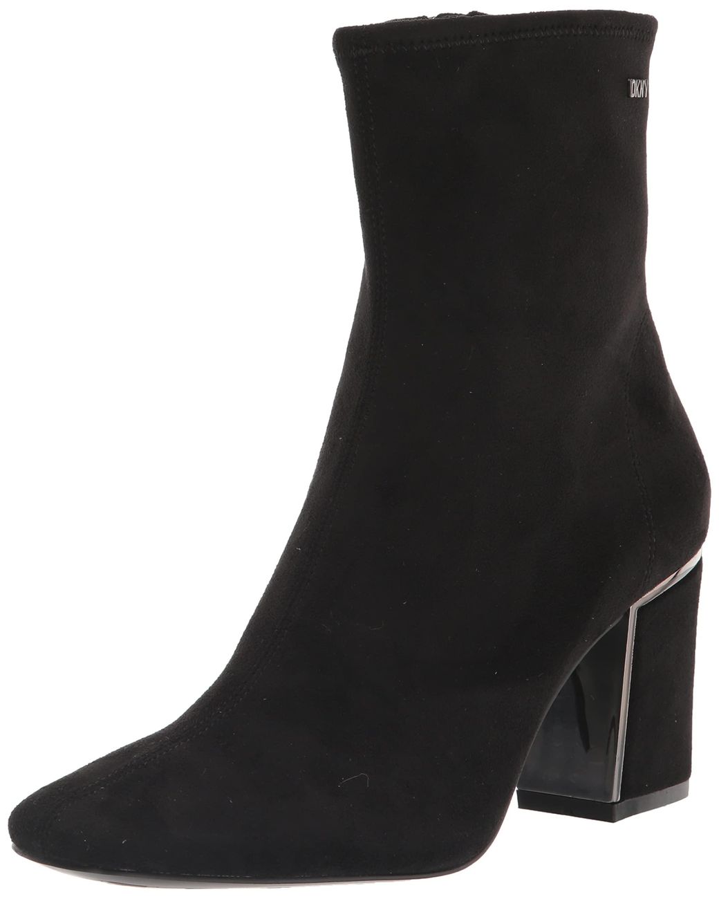 DKNY Suede Classic Heeled Boot Fashion in Black Lyst