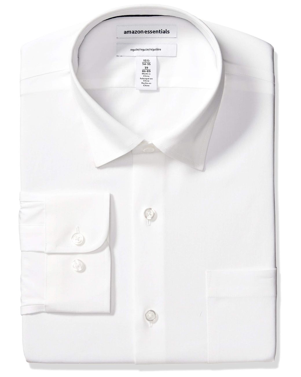 non wrinkle white shirt