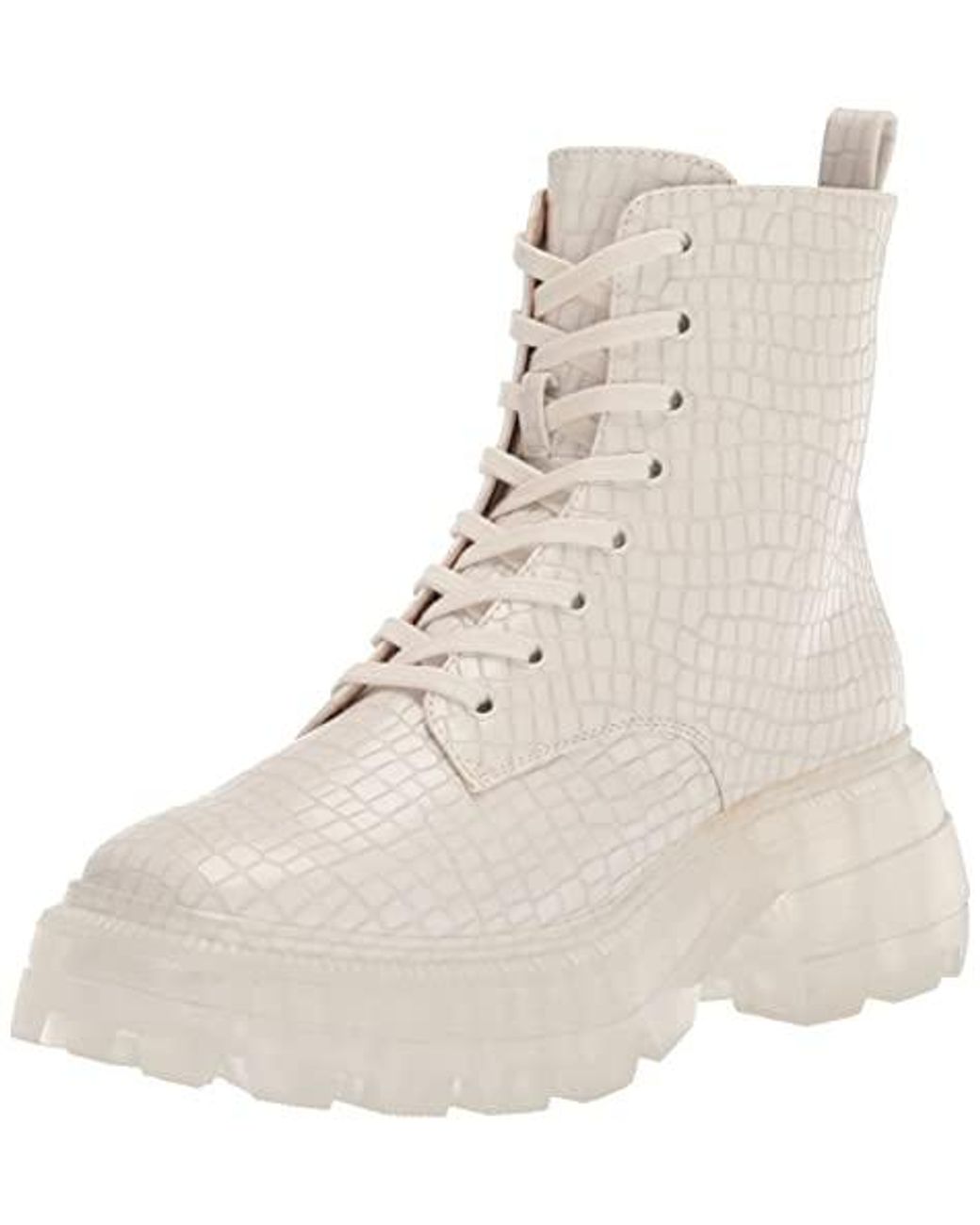 Katy Perry The Geli Combat Boot in Natural | Lyst