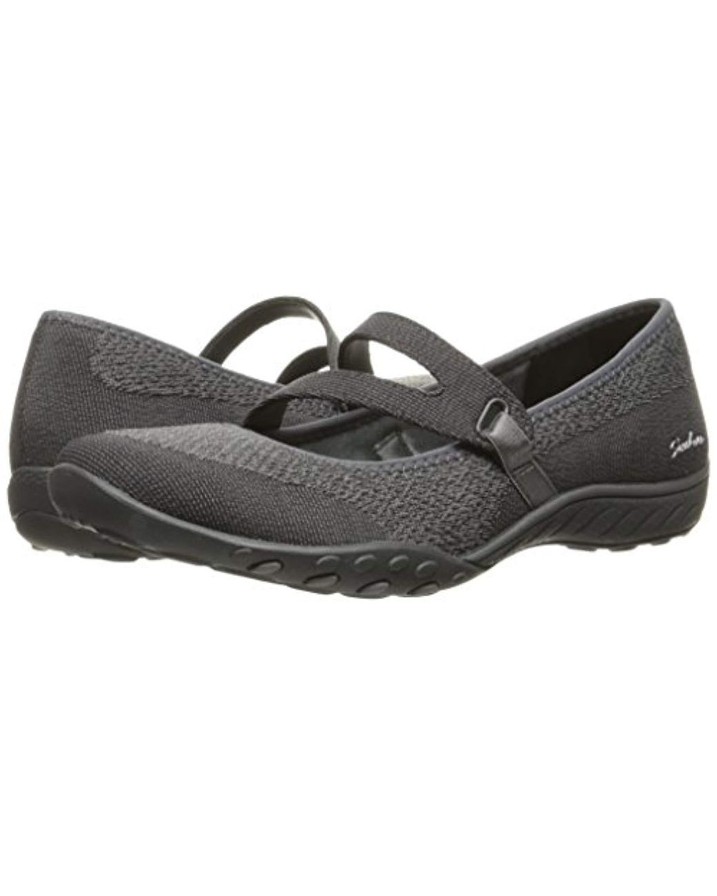 Skechers Breathe Easy Lovestory Mary Jane Flat in Gray |