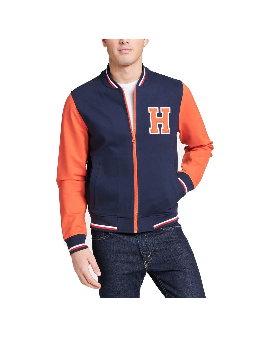 varsity bomber jacket tommy hilfiger