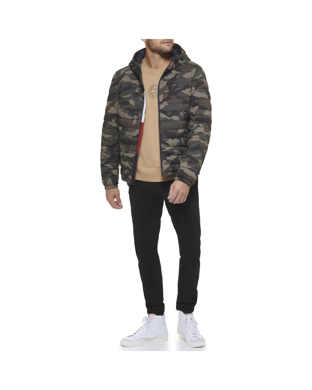 Tommy hilfiger stretch hooded hotsell