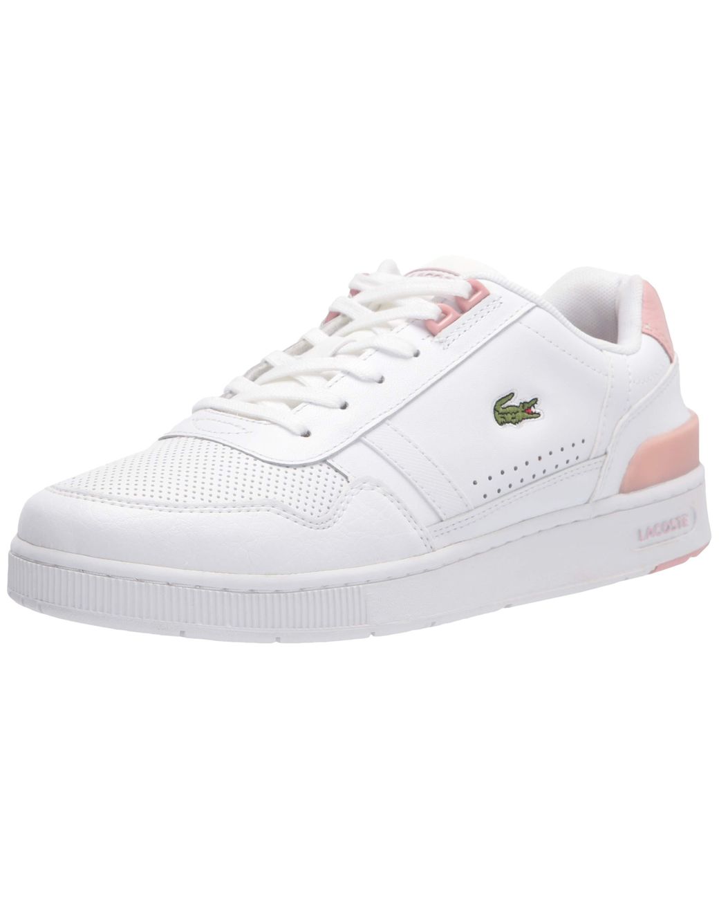 Lacoste T-clip 0120 4 Sfa Sneaker in White/Light Pink (White) - Save 23% -  Lyst