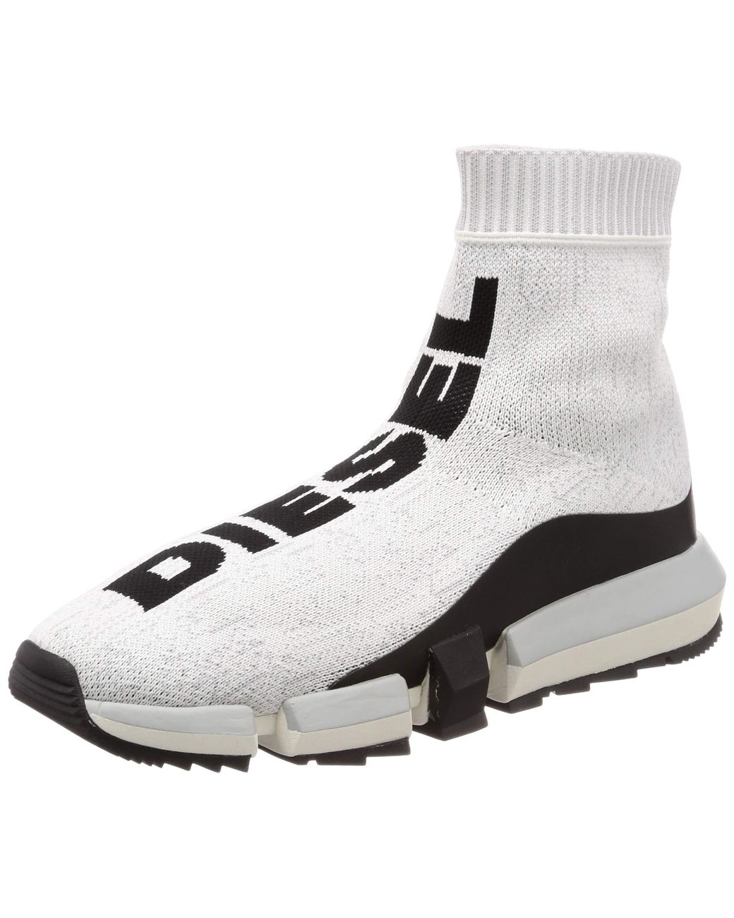 DIESEL H-padola Sock-sneaker Mid for Men | Lyst