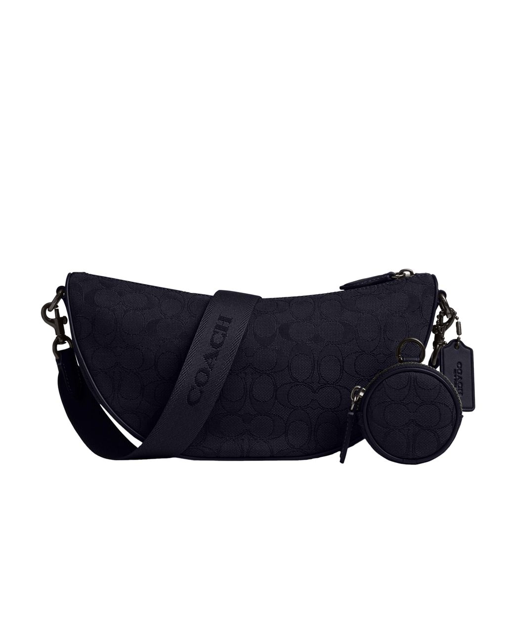 COACH Hall Soft Sling Bag In Signature Jacquard in Blue for