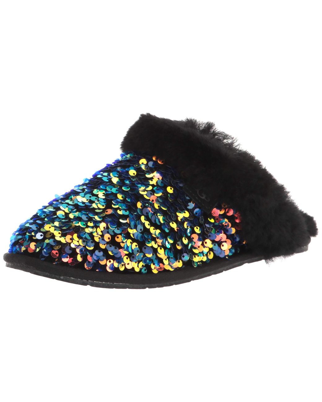 UGG Rubber Scuffette Ii Sequin Sheepskin Slippers in Black Save 56