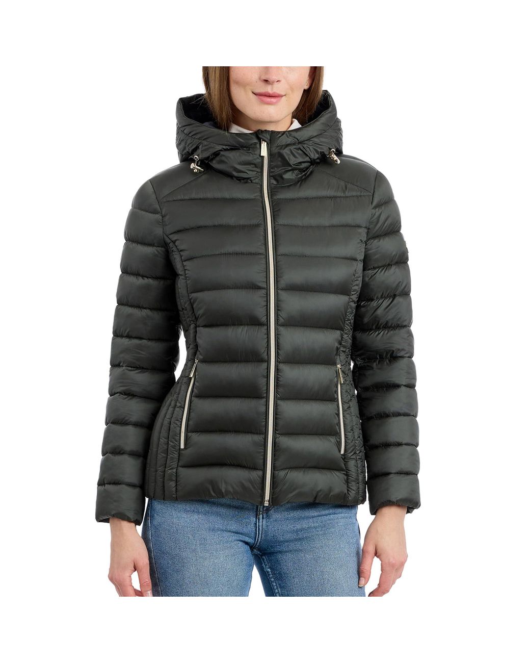 Michael Kors S Hooded Packable Puffer Jacket in Black Lyst