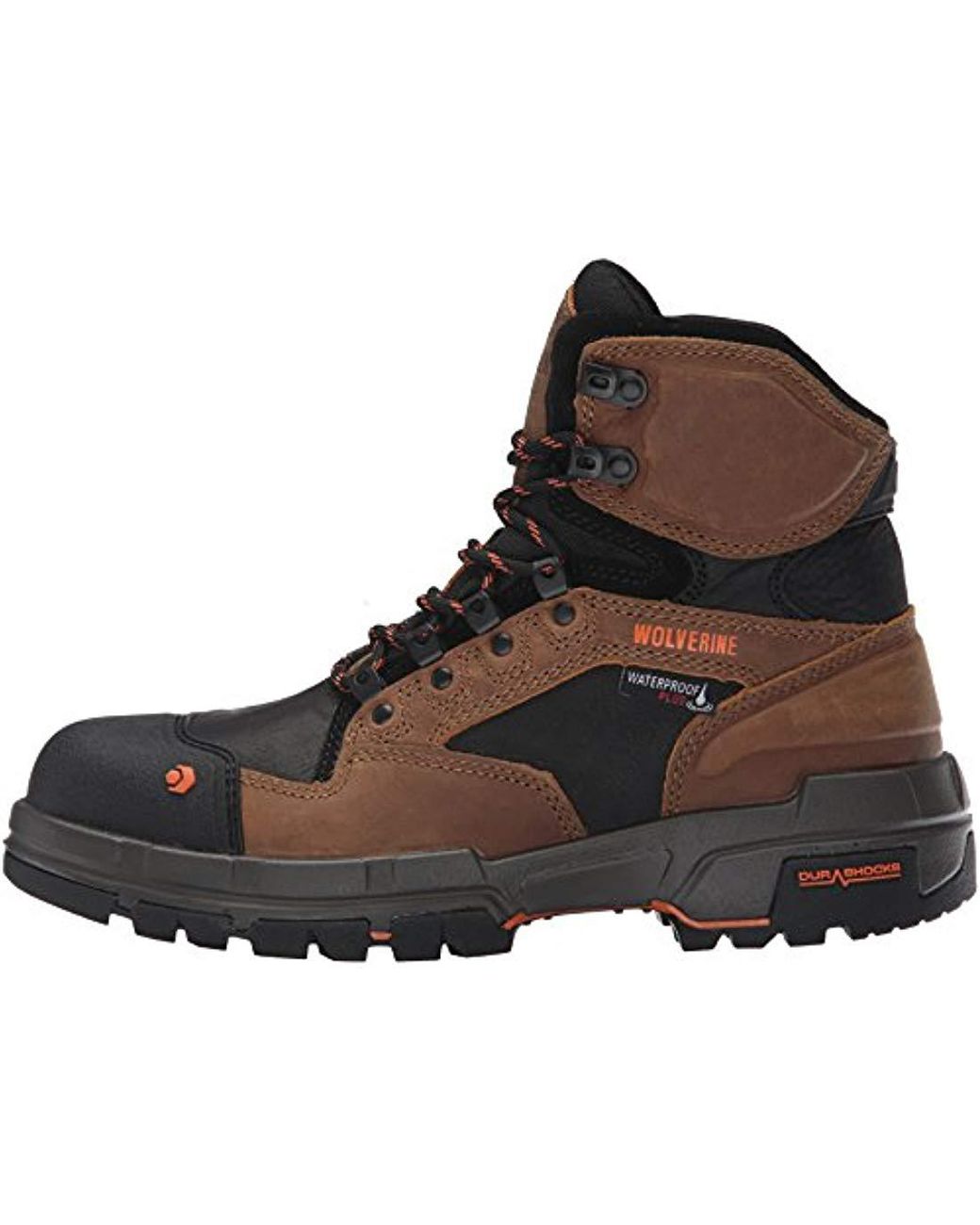 wolverine men's legend 6 inch waterproof comp toe work shoe