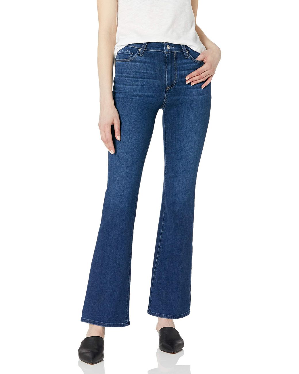 PAIGE Laurel Canyon Transcend Vintage High Rise Jean in Blue - Lyst