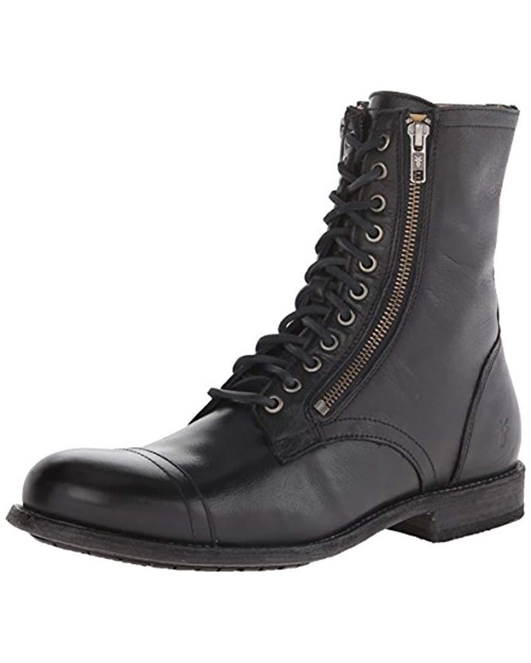 Frye men's combat boots top