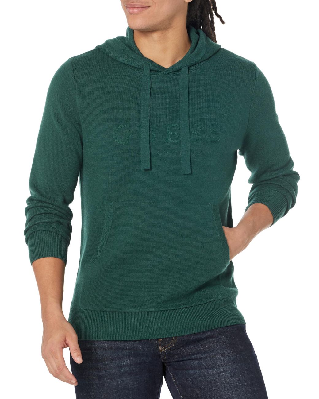 Green guess online hoodie