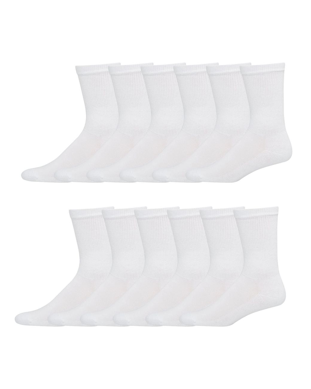 Hanes , Xtemp Cushioned Crew Socks, 12pack, White, 612 for Men Lyst
