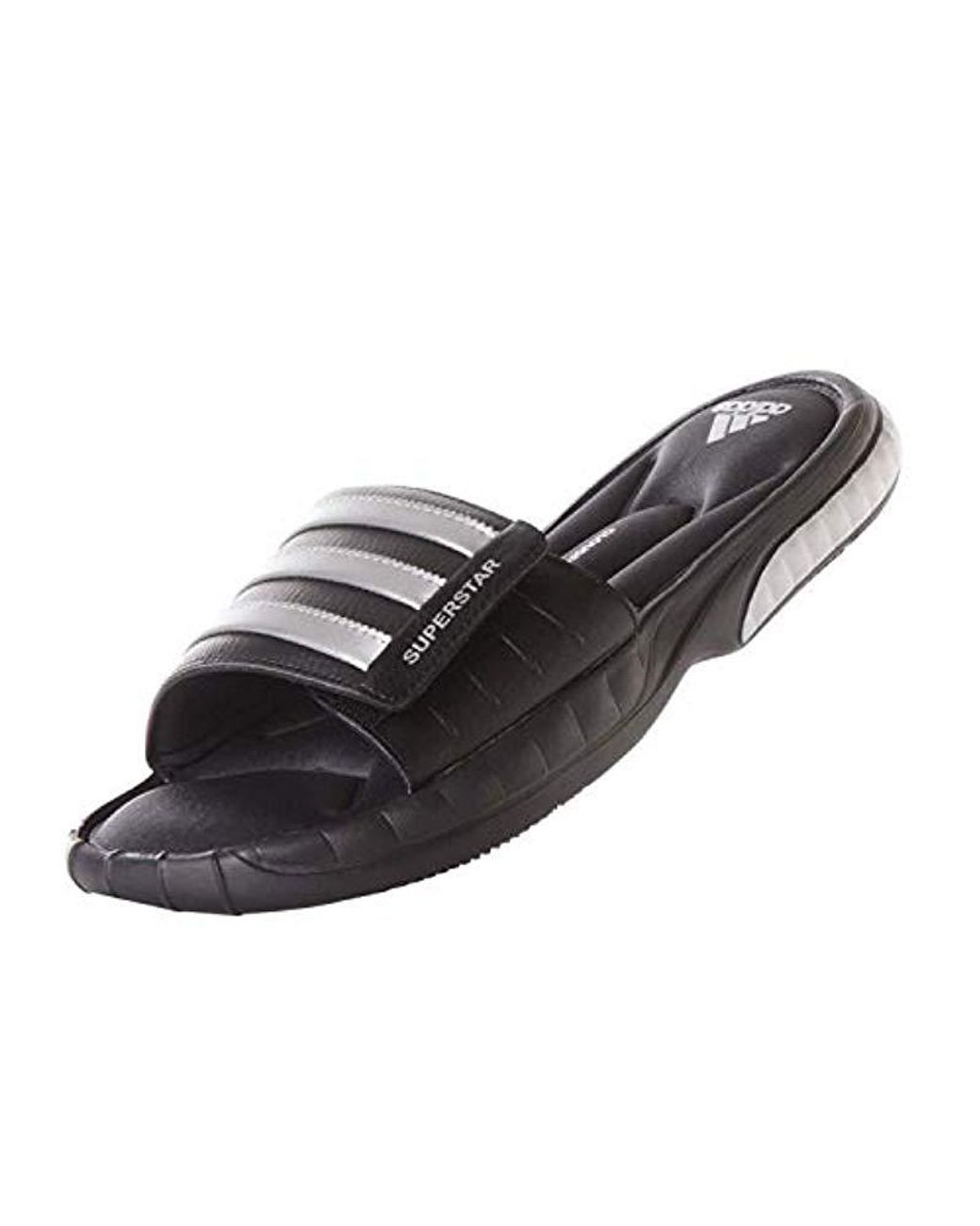 adidas Synthetic Performance Superstar 3g Slide Sandal in Black/Silver  (Black) for Men | Lyst