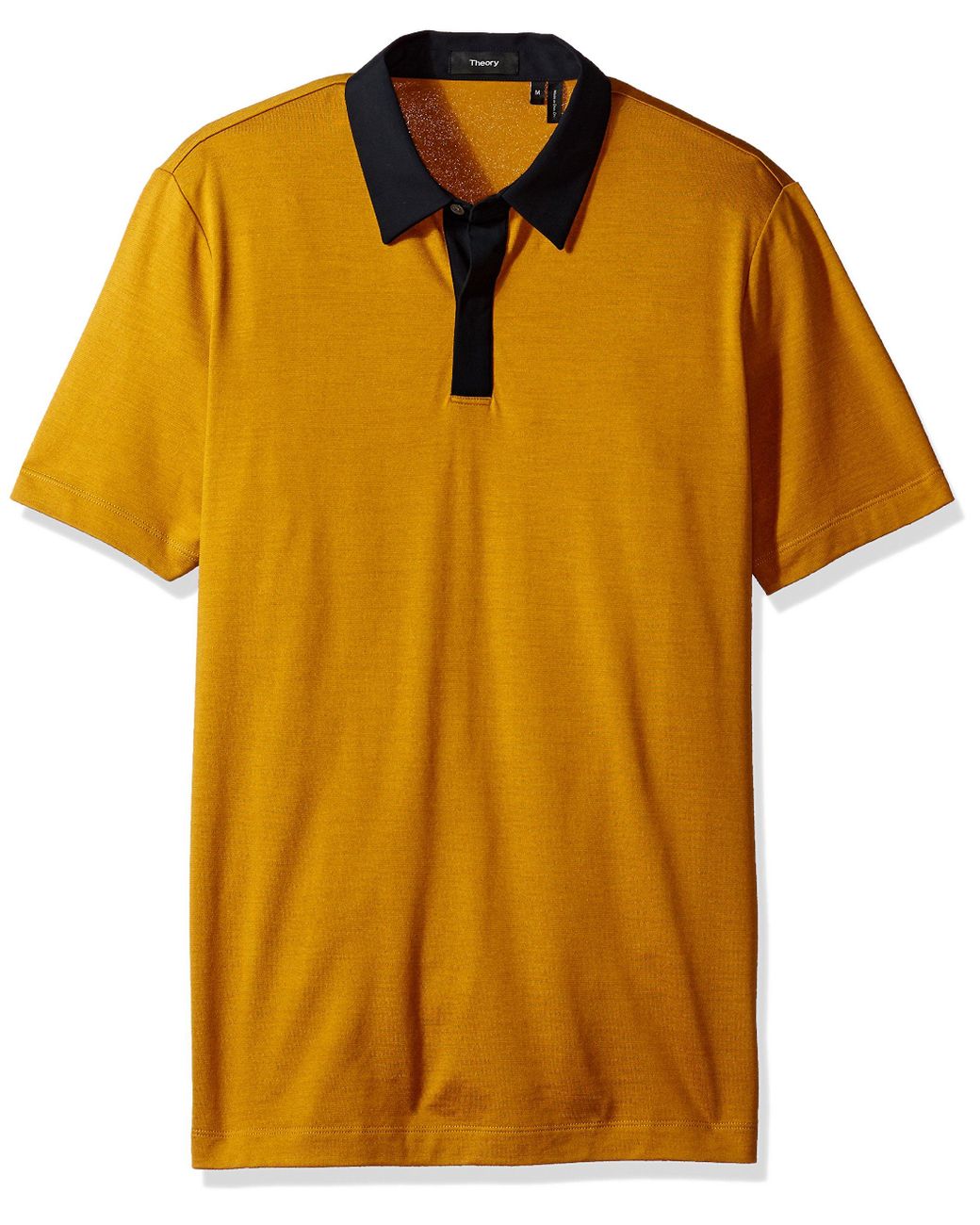 Theory Covered Plaquet Dressy Polo in Yellow for Men | Lyst