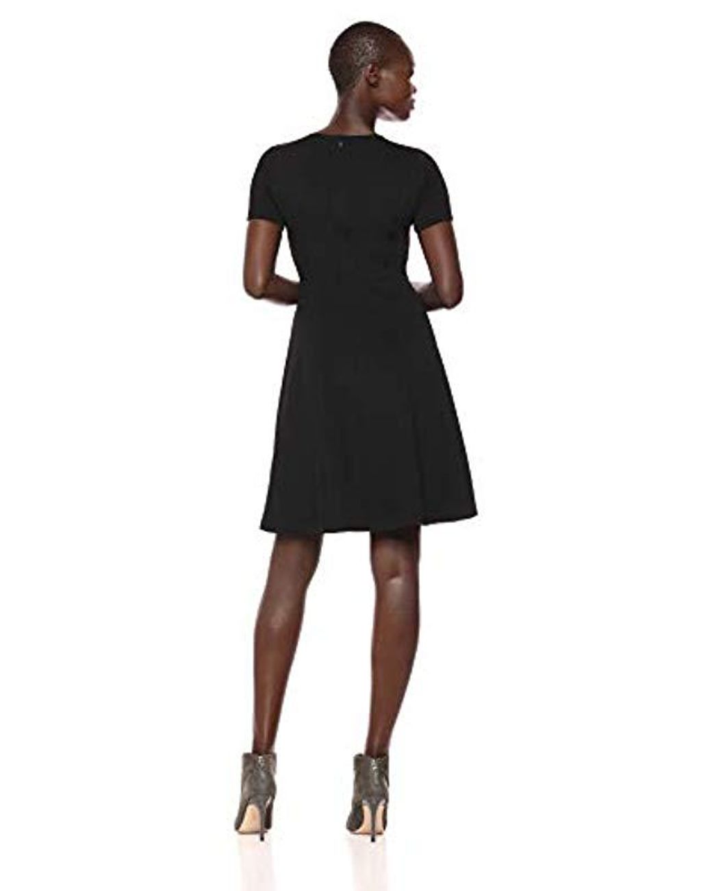 Lark /& Ro Womens Half Sleeve Faux Wrap Dress with Ruffle Hem Brand