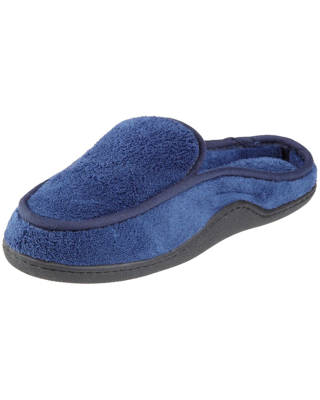 Isotoner Rubber Terry Slip On Clog Slipper With Memory Foam For Indoor