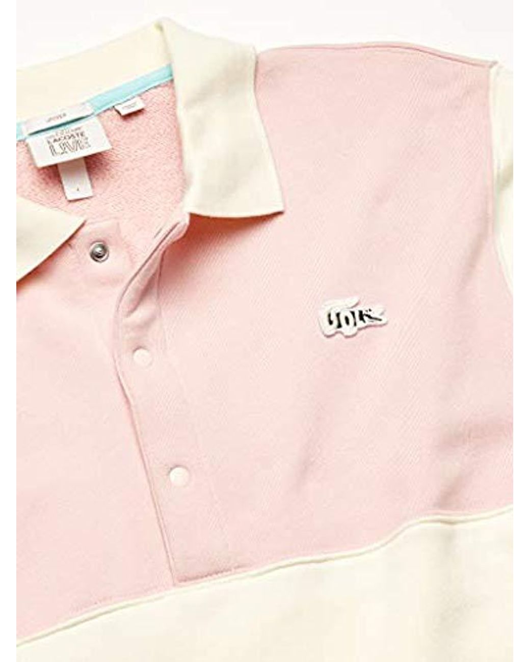 Lacoste Tyler The Creator Color Block Long Sleeve Polo Sweatshirt in Pink  for Men | Lyst