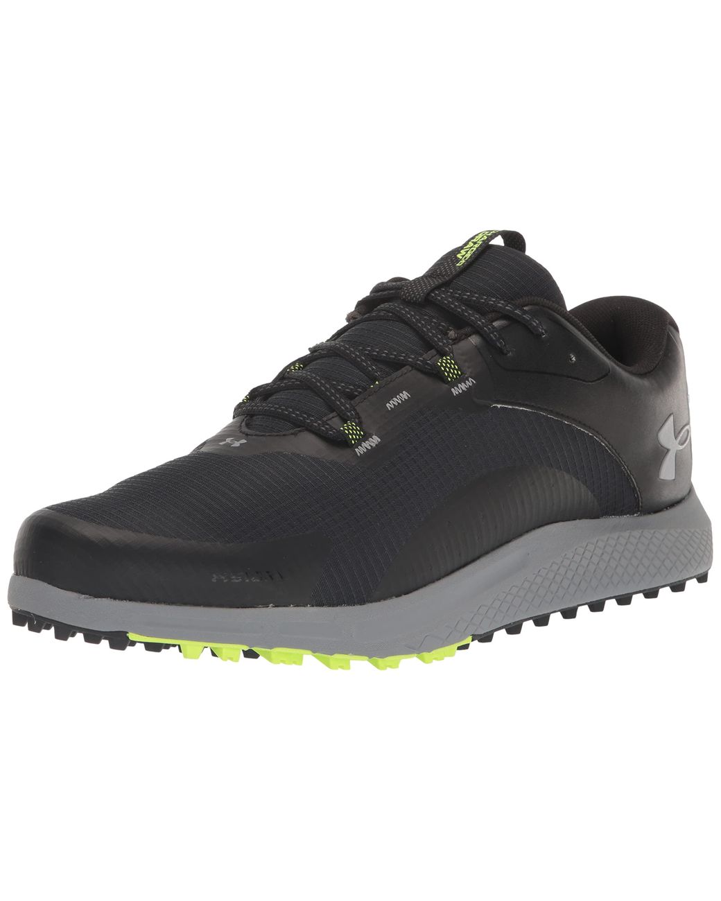 Under Armour Charged Draw 2 Spikeless Cleat Golf Shoe, in Black for Men ...