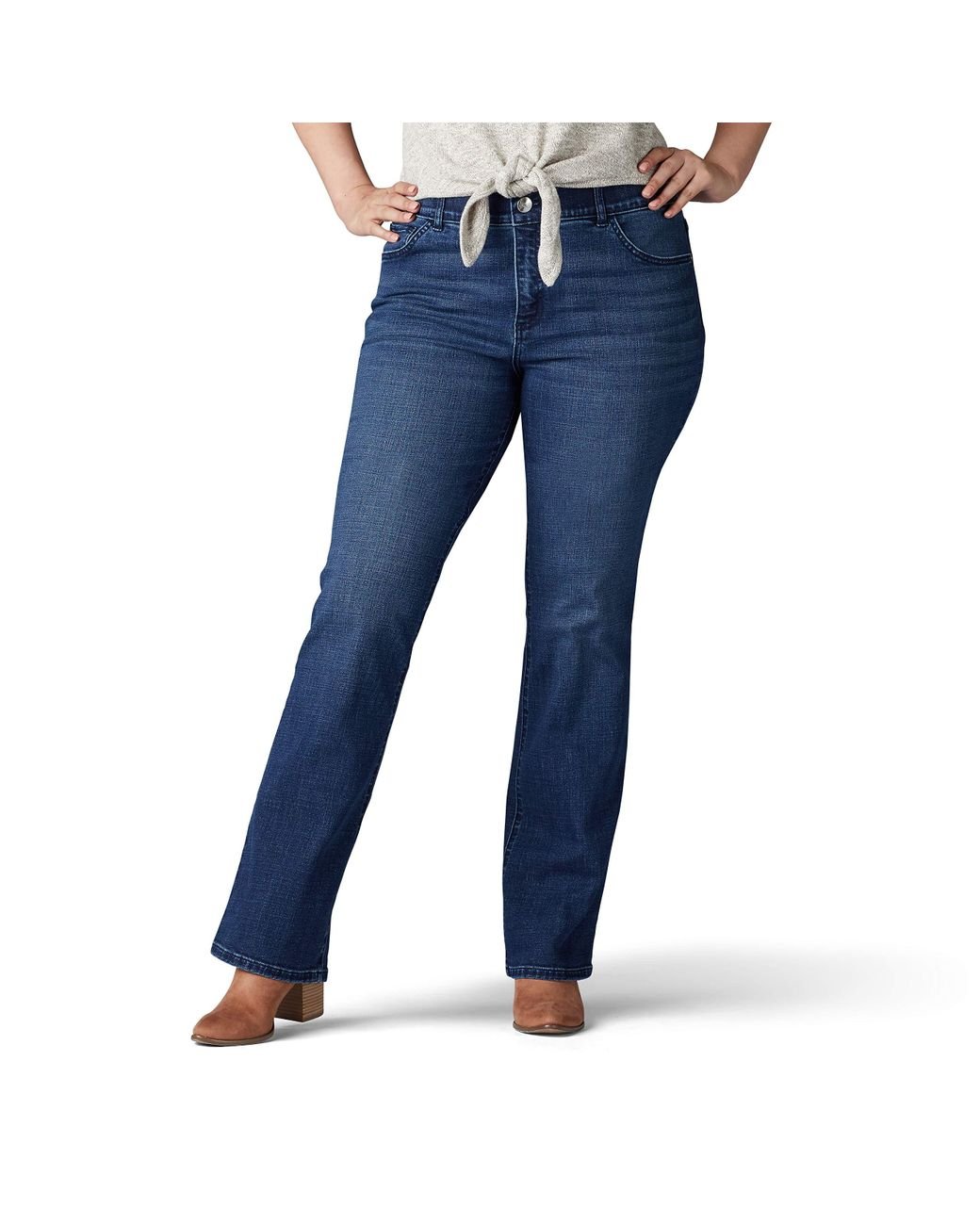 Lee Jeans Denim Plus-size Flex Motion Regular Fit Bootcut Jean in Blue ...