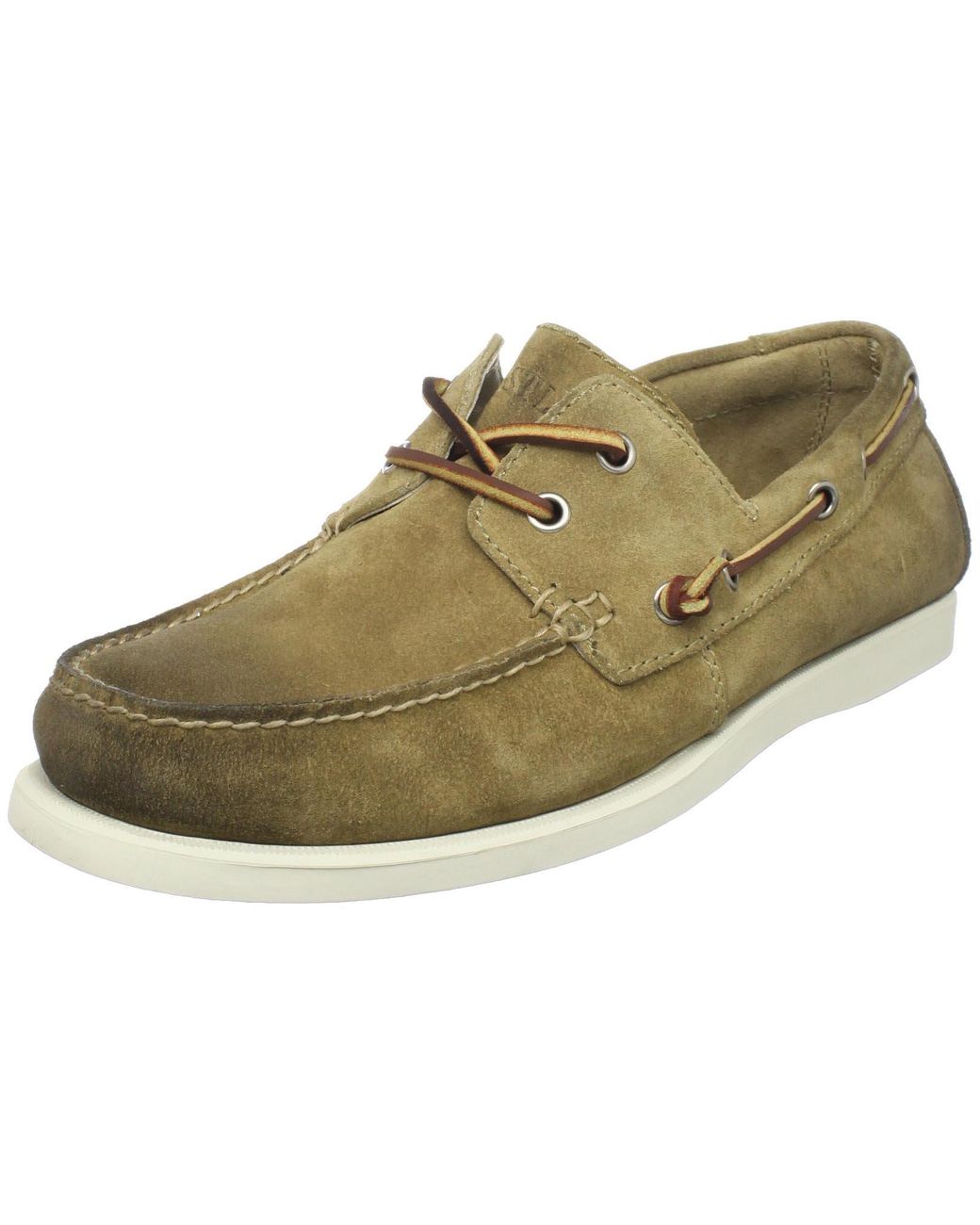 Eastland Suede Freeport Boat Shoe in Tan (Green) for Men