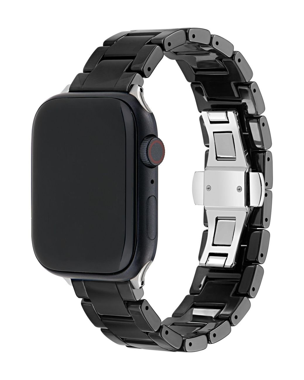 Ted Baker Black Ceramic Strap Silver Buckle For Apple Watch® for Men | Lyst  UK