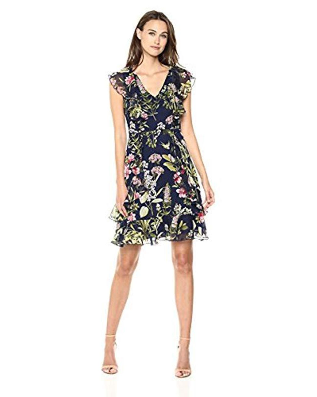 flutter sleeve chiffon