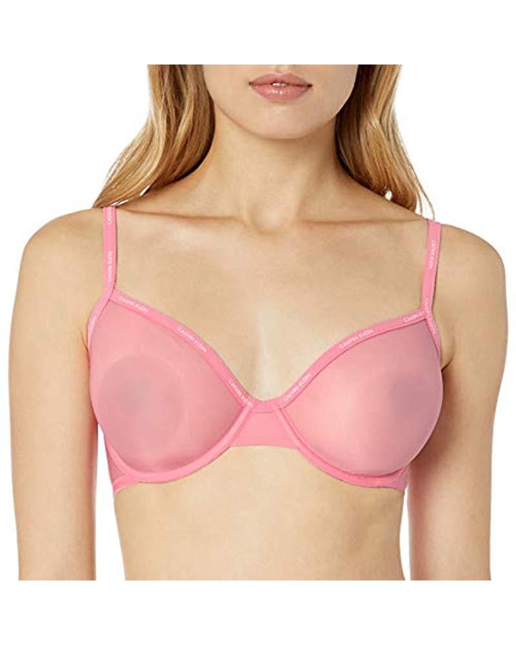Calvin Klein Womens Sheer Marquisette Unlined Plunge Bra : :  Clothing, Shoes & Accessories
