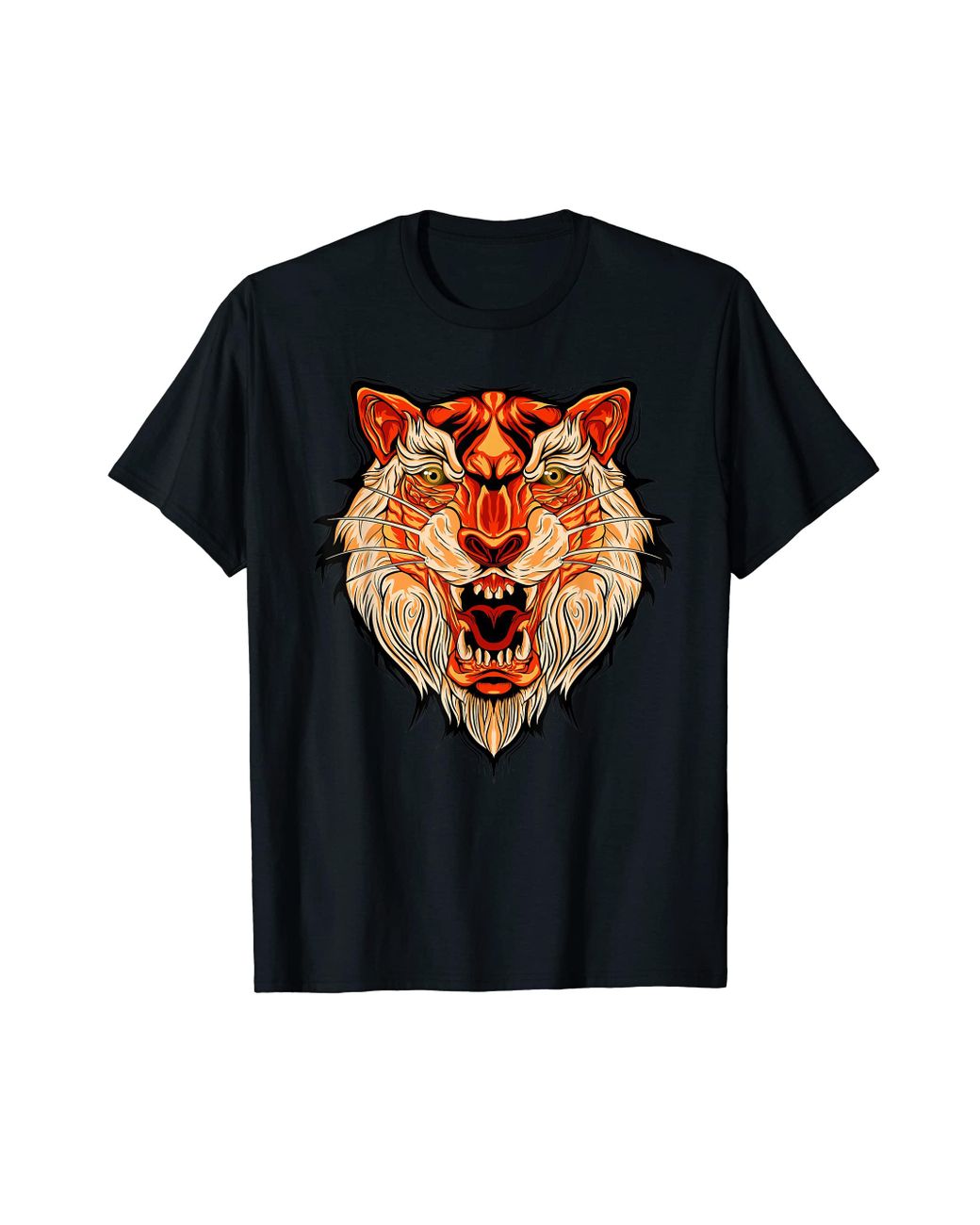 BOSS by HUGO BOSS Growling Mouth Open Bengal Tiger Funny T-shirt in ...
