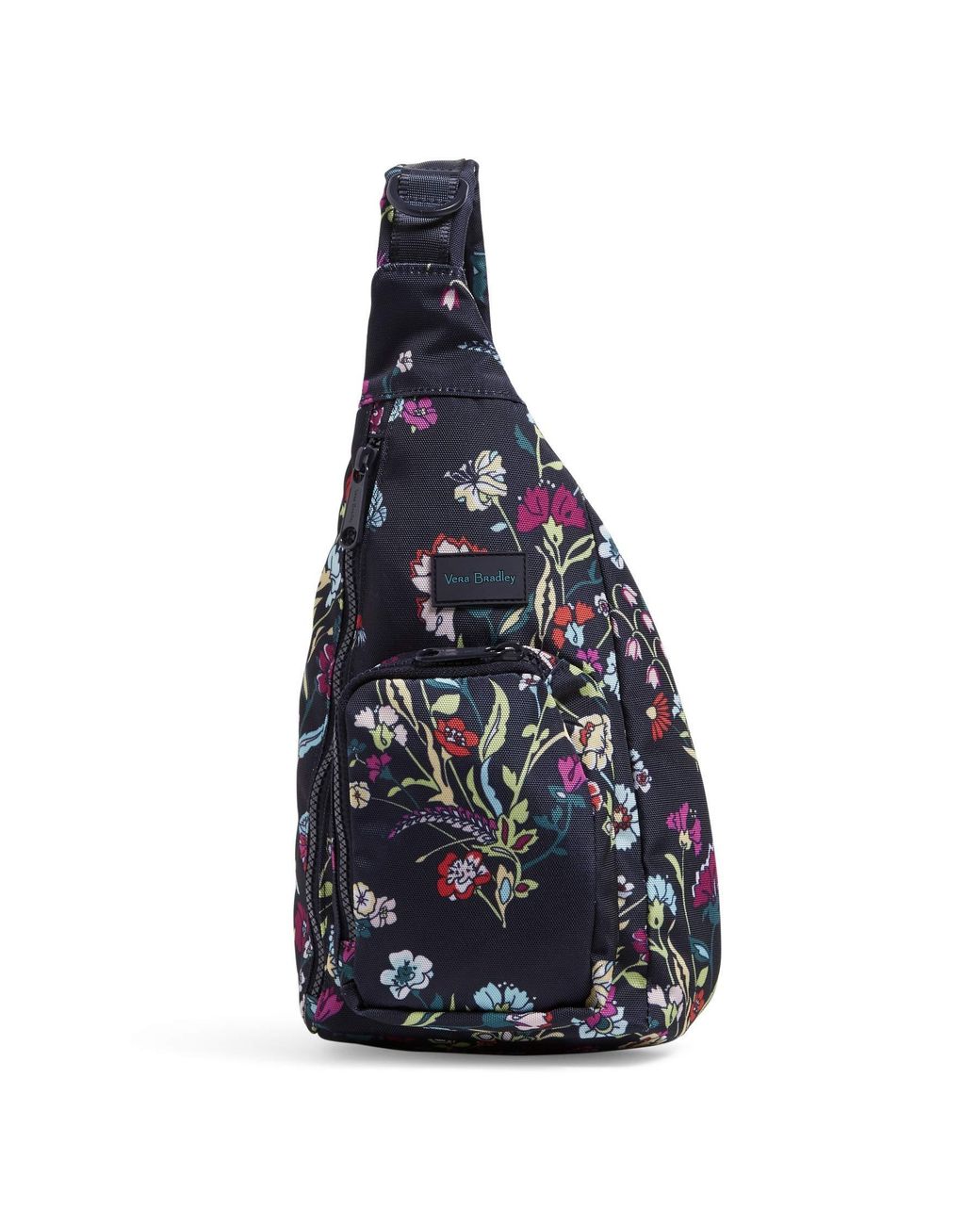 Vera Bradley Recycled Lighten Up Reactive Mini Sling Backpack in Black