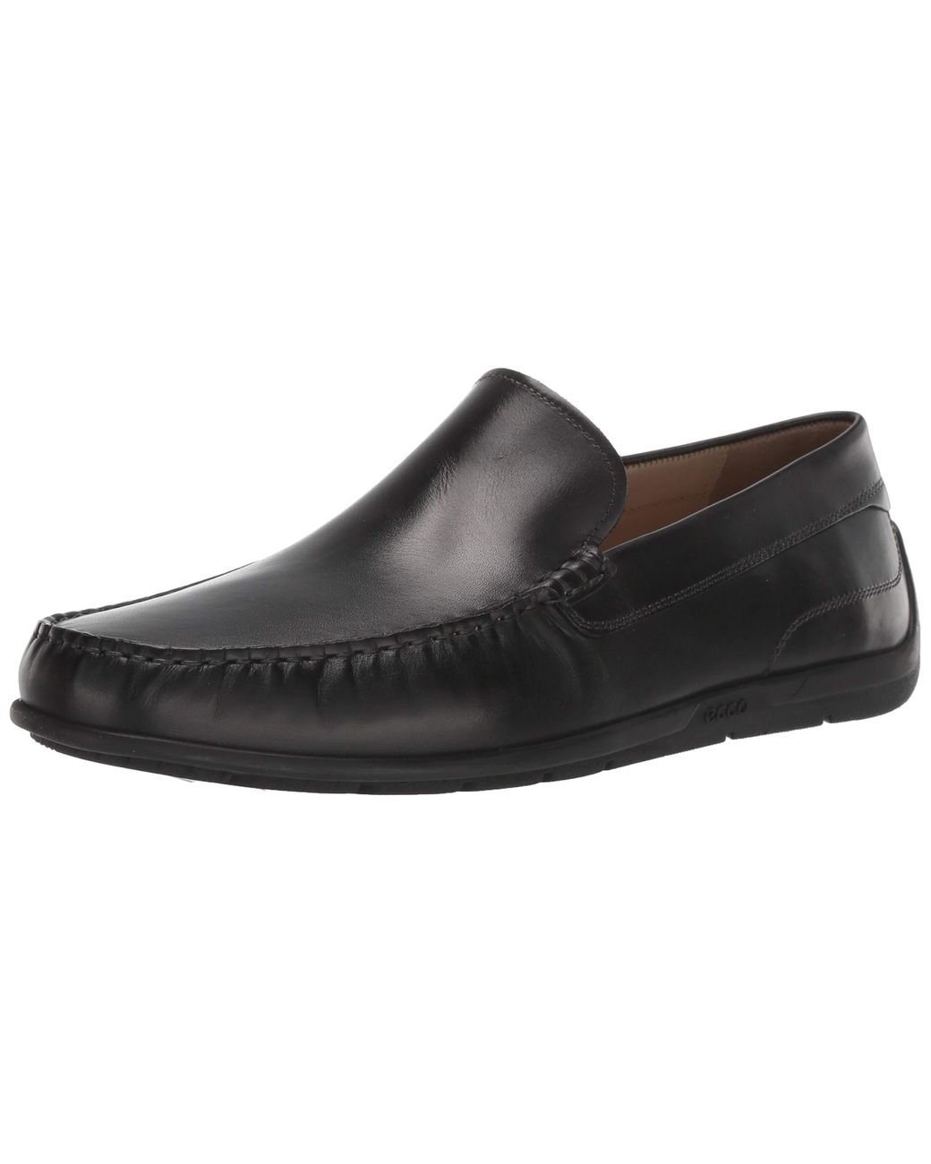 Ecco Leather Classic Moc 2.0 Slip On Driving Style Loafer in Black for ...