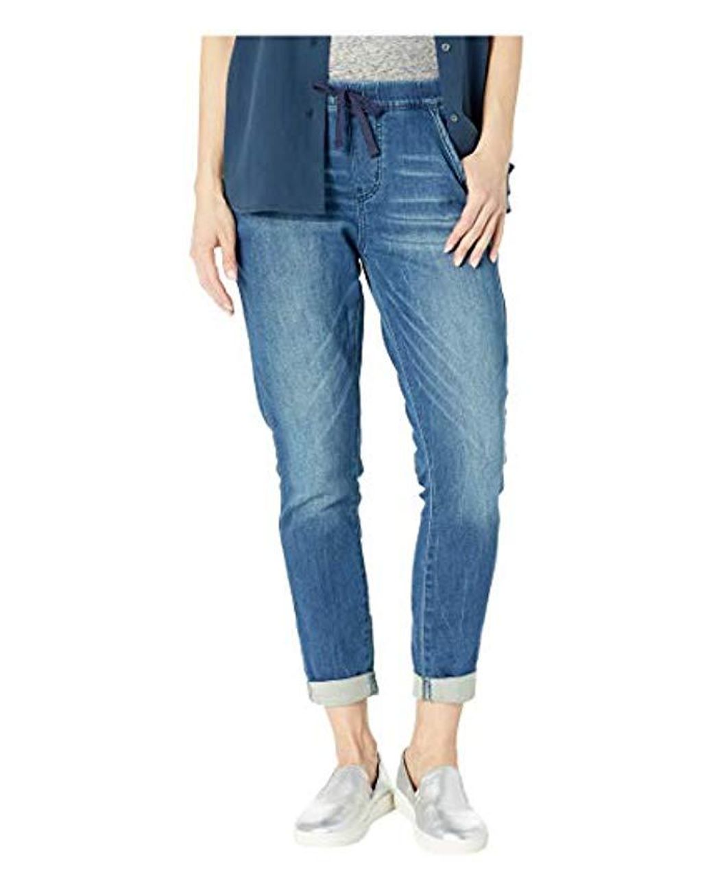 Signature by Levi Strauss & Co. Gold Label Mid-rise Cropped Lounge Jogger  in Blue | Lyst
