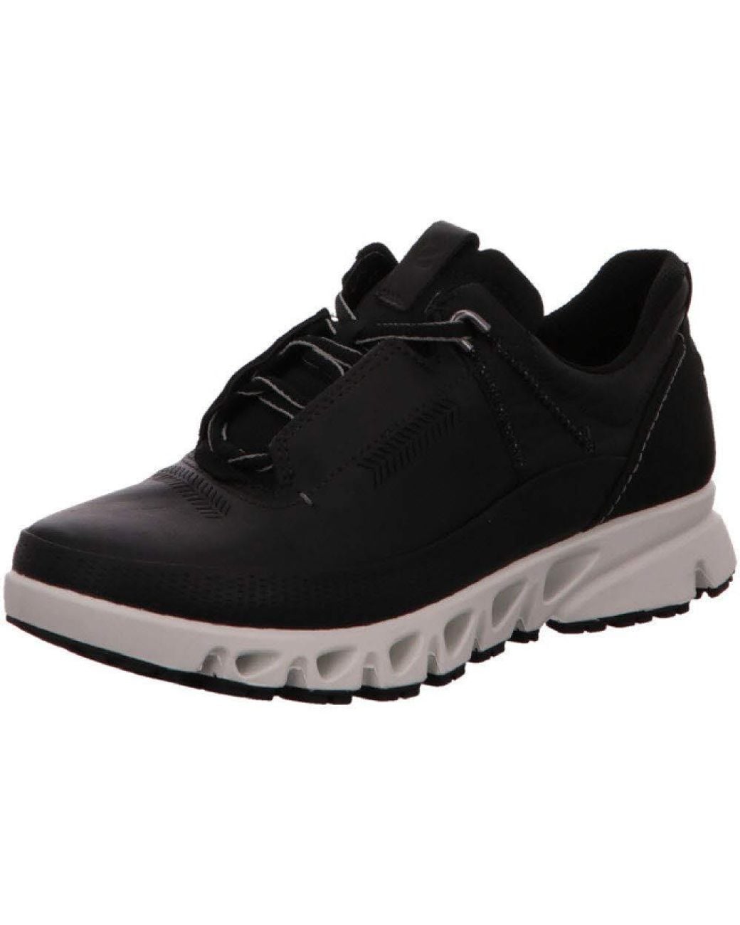 Ecco Leather Multivent Goretex Waterproof Sneaker in Black Save 43