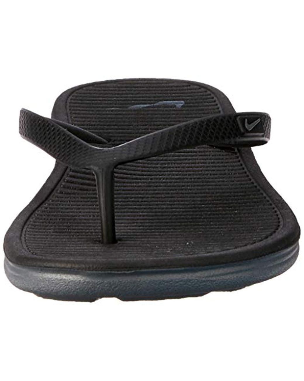 Nike Solarsoft Thong 2 Athletic Sandal in Black | Lyst