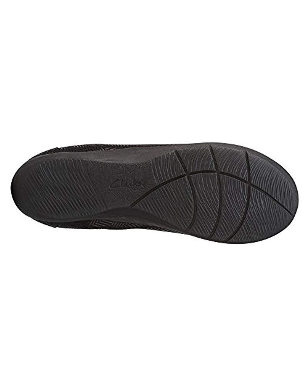 Clarks Cloudsteppers Sillian Jetay Flat in Black Lyst